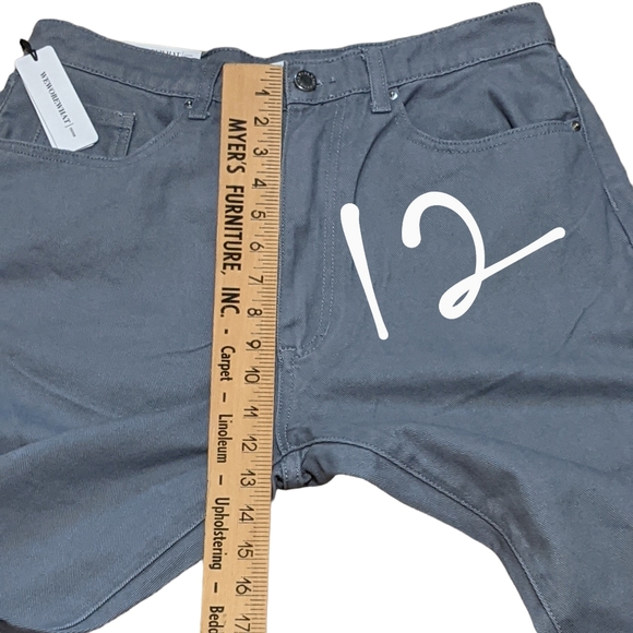 We Wore What? Revolve baby boot gray blue denim cotton casual 30 - Picture 6 of 12